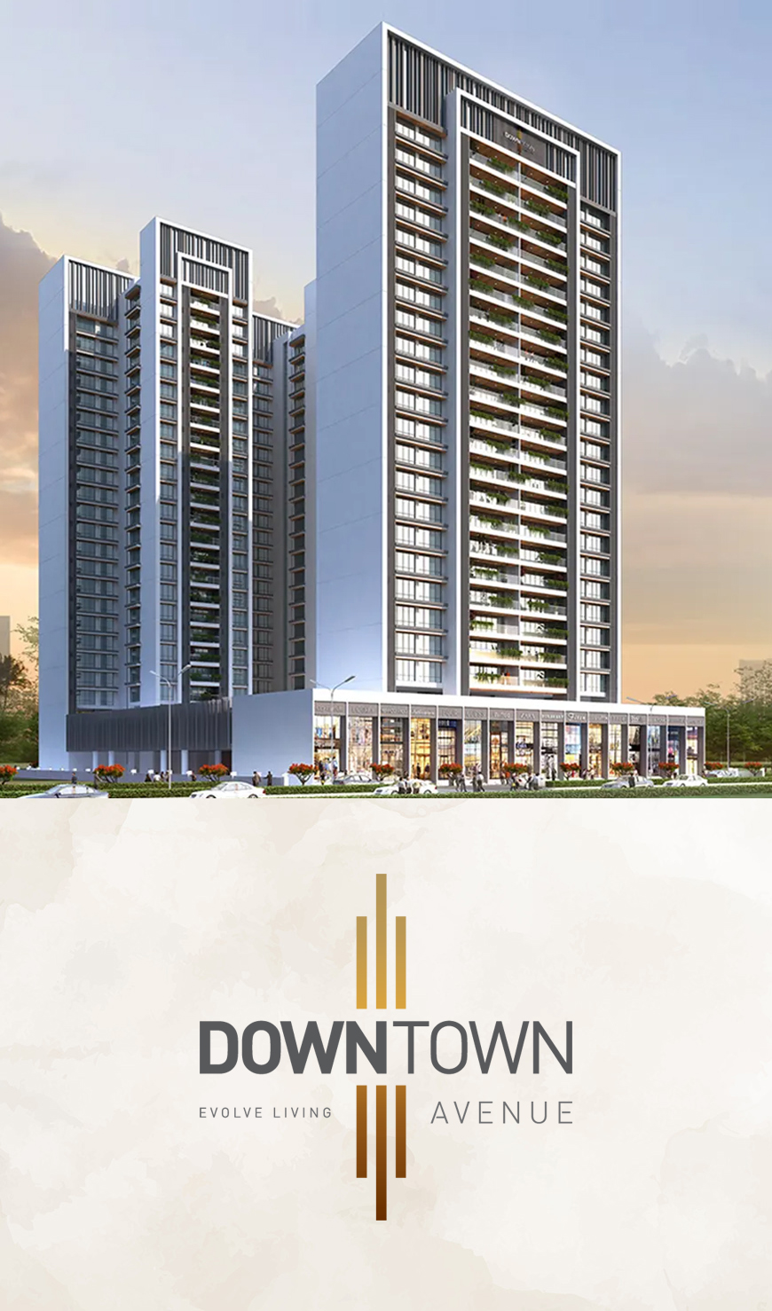 Gami Down Town Vashi by Ashar Group, Vashi, Navi Mumbai - Mobile Banner